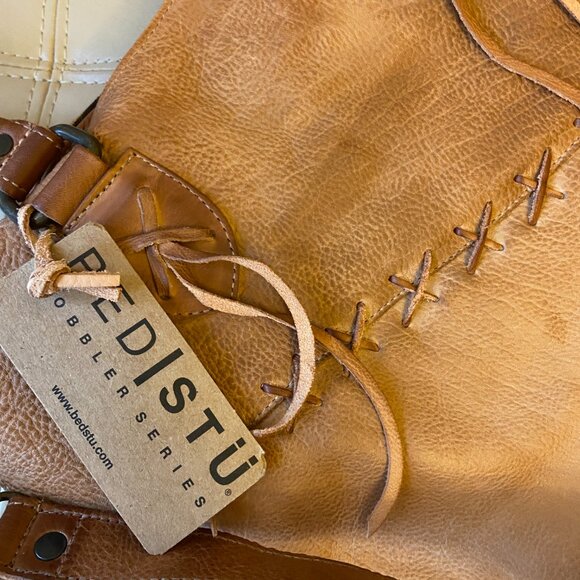 NEW~Bed/Stu Bruna Handcrafted Leather Shoulder Bag - Picture 8 of 9